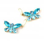 Butterflies Earrings ~ Aqua*