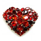 Big Heart Brooch ~ Red