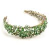 Forget-Me-Not Headband Tiara ~ Peridot Green
