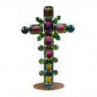 Cross Standing Decoration 8.5cm Octagons ~ Vitrail*