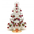 2024 Xmas Tree Decoration 20cm Ovals ~ Vitrail Red Clear*