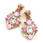 Fatal Touch Earrings Clips-on ~ Pink