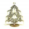 Standing Xmas Tree with Dangling Beads ~ Clear Crystal*