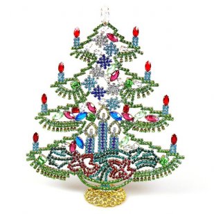 Extra Tree with Candles Stand-up Decoration 20cm
