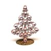 Xmas Teardrops Tree Standing Decoration 7cm ~ Pink Clear*