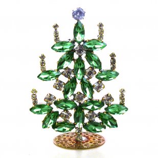 Xmas Tree Standing Decoration #15 ~ Peridot Green Clear*