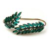 Fantaghiro Cross-Hand Cuff Bracelet ~ Emerald