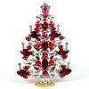 2022 Xmas Tree Decoration 21cm Navettes ~ Clear Red*