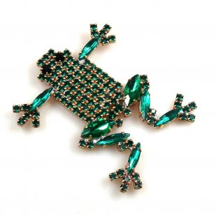 Froglet Pin ~ Emerald Green*