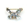 Butterfly Small Pin ~ Clear Crystal Sapphire
