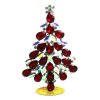 Xmas Teardrops Tree Standing Decoration 15cm ~ Red AB Clear*