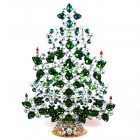 32 cm XXL Xmas Tree Decoration Teardrops ~ Green Emerald Clear*