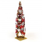 3 Dimensional Large Xmas Tree Decoration ~ Red Clear