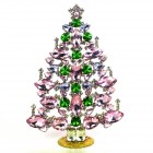 2023 Xmas Tree Decoration 21cm Navettes ~ Pink Green*
