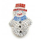 Snowman Pin with Hat