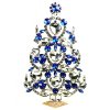2021 Xmas Tree Decoration 23cm Hearts ~ Clear Blue