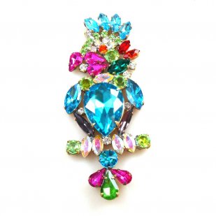 Parrot Brooch ~ Aqua Multicolor*