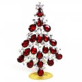 Xmas Teardrops Tree Standing Decoration 15cm ~ Red Clear*