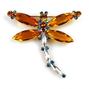 Dragonfly Navette #2 ~ Topaz