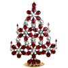 28 cm Xmas Flowers Tree Decoration ~ Red Clear*