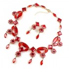 Archimedes Necklace Set ~ Red