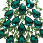 Xmas Teardrops Tree Decoration 20cm ~ Emerald Peridot*
