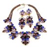 Iris Grande Necklace Set ~ Purple and Blue