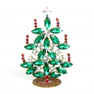 Xmas Tree Standing Decoration #15 ~ Emerald Clear*
