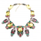 Carmen Necklace ~ Color Mix Tones with Yellow Jonquil