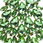 Xmas Teardrops Tree Decoration 20cm ~ Peridot Green*
