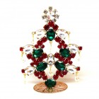 Standing Xmas Tree Decoration with Beads 10cm ~ #12*