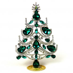Seven Teardrops Standing Tree ~ Emerald Clear*