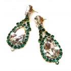 Theia Earrings Pierced ~ Emerald Clear*