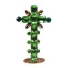 Cross Standing Decoration 8.5cm Octagons ~ Green*