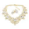 Dolce Vita in Clear Crystal ~ Necklace Set Gold Plated Dolce Vita in Clear Crystal ~ Necklace Set Gold Plated