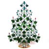 32 cm XXL Xmas Tree Decoration Teardrops ~ Green Emerald Clear*