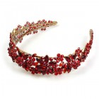 Forget-Me-Not Headband Tiara ~ Red