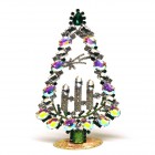 Tree with Three Candles Decoration 17cm ~ AB Clear Emerald*