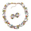 Romantique Choker with Earrings ~ Multicolor