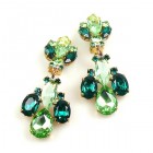 Earrings Green Collection Clips ~ #1