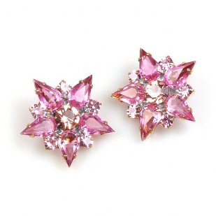 True Love Earrings Clips ~ Pink