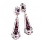 Eiffel Earrings Pierced ~ Purple