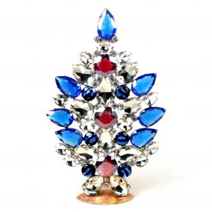 2024 Huge Xmas Tree Decoration 21cm ~ Extra Blue Clear*