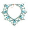 Pure Luxury Necklace ~ Aqua with Opaque Aqua