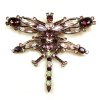 Dragonfly Brooch Extra Large ~ Purple