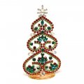 Hearts Standing Xmas Tree 16cm ~ Red Green Emerald*