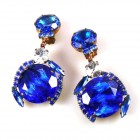 Grace Earrings Clips ~ Extra Blue*