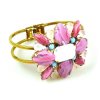 Miracle Clamper Bracelet ~ Pastel Colors Opaque Pink