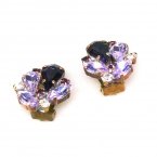 Artemis Earrings Clips ~ Purple Amethyst*