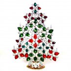 32 cm XXL Xmas Tree Decoration Teardrops ~ Clear Green Red*